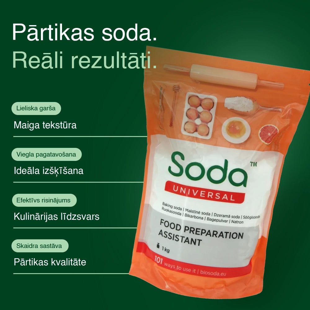 Premium Baking Soda Powder (1kg) lang-lv