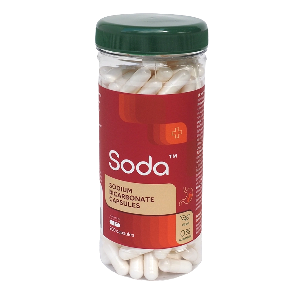 Sodium Bicarbonate 200 Capsules lang-lv